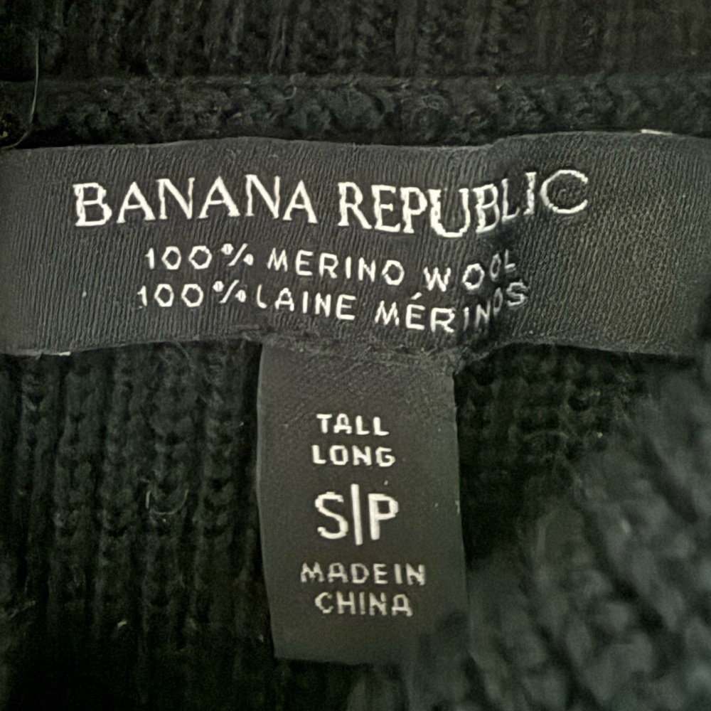 Banana Republic Landa 100% Merino Wool Sweater dress size S tall - Picture 8 of 12